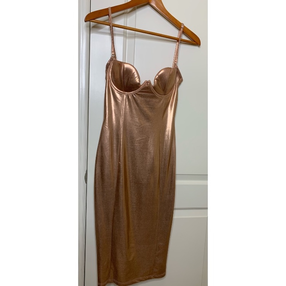 Rare London x small rose gold party dress
